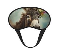Schlafmaske mit Esel-Tieren für Seitenschläfer, verdunkelnde Augenmaske für Damen und Herren, Nulldruck-Schlafmasken, weich, atmungsaktiv, Augenabdeckung, bequeme Augenbinde, Lidschatten für