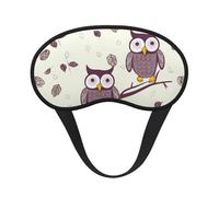 Schlafmaske mit Eulen-Ästen für Seitenschläfer, lichtblockierende Nachtmasken zum Schlafen, Augenmaske für Damen und Herren, Augenabdeckung, weicher, bequemer Augenschatten für Reisen, Nickerchen