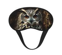 Schlafmaske mit Eulen-Augenmaske zum Schlafen, Verdunkelung, für Männer und Frauen, Schlafmaske, bequeme Augenbinde, Augenschatten für Nachtschlaf, Reisen, Nickerchen, Büro