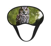 Schlafmaske mit Eulen-Motiv und Ästen für Seitenschläfer, niedliche Verdunkelung, Augenmaske, Abdeckung für Zuhause oder Reisen