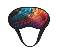 Schlafmaske mit farbigen Linien, Augenmaske zum Schlafen, Verdunkelung, für Männer und Frauen, Schlafmaske, bequeme Augenbinde, Lidschatten für Nachtschlaf, Reisen, Nickerchen, Büro