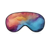 Schlafmaske mit Farbverlauf, für Damen und Herren, Seitenschläfer-Augenabdeckung mit verstellbarem Riemen, weich, atmungsaktiv, Verdunkelungsmaske, rutschfest, tiefes Schlafen, Reisezubehör