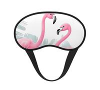 Schlafmaske mit Flamingo-Motiv für Damen und Herren, weiche und bequeme Schlafmaske, Verdunkelung, Augenabdeckung für Reisen, Yoga, Nickerchen, Schichtarbeit