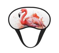 Schlafmaske mit Flamingo-Motiv für Seitenschläfer, weich, atmungsaktiv, Augenmaske, Verdunkelung, Seide, Augenschlaf mit elastischem Band, Nacht-Augenbinde für Damen und Herren, Reise-Nickerchen