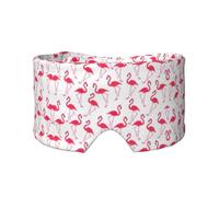 Schlafmaske mit Flamingo-Muster, weiche Augenabdeckung, schalldicht, Ohrenschützer, Stirnband für Reisen, Nickerchen