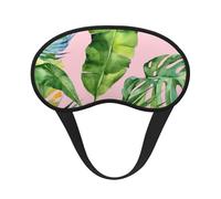 Schlafmaske mit frischen Bananenblättern, für Seitenschläfer, niedliche Verdunkelung, Augenmaske, Abdeckung für Zuhause oder Reisen