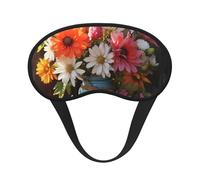 Schlafmaske mit frischen Blumen, Frühlings-Augenmaske zum Schlafen, Verdunkelung, Augenschlaf für Männer und Frauen, Schlafmaske, bequeme Augenbinde, Lidschatten für Nachtschlaf, Reisen, Nickerchen,