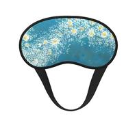 Schlafmaske mit Gänseblümchen-Aufdruck, für Seitenschläfer, niedliche Verdunkelung, Augenmaske, Abdeckung für Zuhause oder Reisen