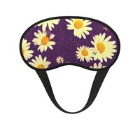 Schlafmaske mit Gänseblümchen-Blumendruck, für Seitenschläfer, Cup-Form, Verdunkelung, Augenmaske, Schattierungen, Abdeckung für Damen und Herren