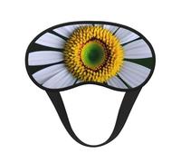 Schlafmaske mit Gänseblümchen-Druck, für Seitenschläfer, Cup-Form, Verdunkelung, Augenmaske, Schattierungen, Abdeckung für Damen und Herren