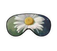 Schlafmaske mit Gänseblümchen-Motiv, für Damen und Herren, Seitenschläfer-Augenabdeckung mit verstellbarem Riemen, weich, atmungsaktiv, Verdunkelung, rutschfest, tiefer Schlaf, Reisezubehör