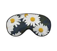 Schlafmaske mit Gänseblümchen-Motiv für Damen und Herren, Seitenschläfer-Augenabdeckung mit verstellbarem Riemen, weich, atmungsaktiv, Verdunkelung, rutschfest, tiefer Schlaf, Reisezubehör