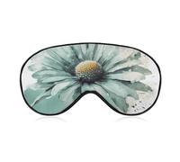 Schlafmaske mit Gänseblümchen-Motiv, weich, bequem, Augenmaske mit verstellbarem Riemen, Augenschutz, für Männer und Frauen, Arbeit, Reisen