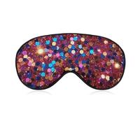 Schlafmaske mit Glitzermuster, Augenmaske, Augenmasken für Schlafmasken für Damen und Herren, Reiseaugenmaske, verstellbare Schlafmaske, Schlafmaske, Verdunkelung, niedliche Schlafmaske