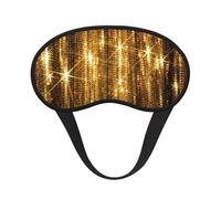 Schlafmaske mit goldfarbenen Pailletten, glitzernd, für Seitenschläfer, niedliche Verdunkelung, Augenmaske, Schattierungen, Abdeckung für Zuhause oder Reisen