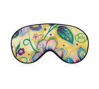 Schlafmaske mit grünem Kreis, Augenmaske, Augenmasken für Schlafmasken für Damen und Herren, Reiseaugenmaske, verstellbare Schlafmaske, Schlafmaske, Verdunkelung, niedliche Schlafmaske