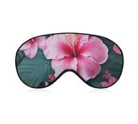 Schlafmaske mit Hawaii-Blume, weich, bequem, Augenmaske mit verstellbarem Riemen, Augenschutz, Augenschatten für Männer und Frauen, Arbeit, Reisen