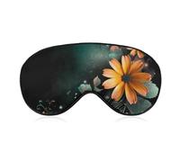 Schlafmaske mit hellen Blumen, weich, bequem, Augenmaske mit verstellbarem Riemen, Augenschutz, Augenschatten für Männer und Frauen, Arbeit, Reisen