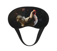 Schlafmaske mit Huhn auf einem Ast, weich, atmungsaktiv, Augenmaske, Verdunkelung, Seide, Augenschlaf mit elastischem Band, Nacht-Augenbinde für Damen und Herren, Reise-Nickerchen