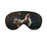 Schlafmaske mit Huhn auf einem Ast, weich, bequem, Augenmaske mit verstellbarem Riemen, Augenabdeckung, Augenschatten für Männer und Frauen, Arbeit, Reisen