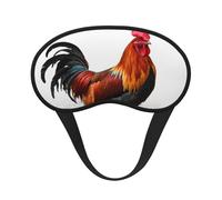 Schlafmaske mit Huhn, für Damen und Herren, Augenmaske zum Schlafen, lichtblockierend, Schlafmaske mit elastischem Band, Augenbinde für Flugschläfer, weich, atmungsaktiv, Reiseaugenabdeckung für