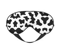 Schlafmaske mit Kuh-Aufdruck, glatt, weich, verstellbare Schattierung, Augenbinde, Augenmaske für Ausruhen, Reisen