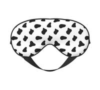 Schlafmaske mit Kuh-Druck, Augenmasken für Schlaf, doppelseitig, Schlafmasken für Damen und Herren, Verdunkelung, Augenabdeckungen zum Schlafen, Reisen