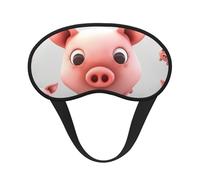 Schlafmaske mit lächelnden Tieren, für Seitenschläfer, lichtblockierende Nachtmasken zum Schlafen, Augenmaske für Damen und Herren, Augenabdeckung, weicher, bequemer Augenschatten für Reisen