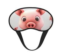 Schlafmaske mit lächelnden Tieren für Seitenschläfer, verdunkelnde Augenmaske für Damen und Herren, Nulldruck-Schlafmasken, weiche, atmungsaktive Augenabdeckung, bequeme Augenbinde, Lidschatten für