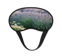 Schlafmaske mit Lavendel- und Gänseblümchen-Druck, für Seitenschläfer, Cup-Form, Verdunkelung, Augenmaske, Schattierungen, Abdeckung für Damen und Herren