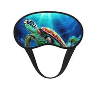 Schlafmaske mit Meeresschildkröten, Diamant-Malerei, Schlafmaske für Seitenschläfer, Verdunkelungs-Augenmaske für Damen und Herren, Nulldruck-Schlafmasken, weich, atmungsaktiv, Augenabdeckung, bequeme