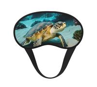 Schlafmaske mit Meeresschildkröten-Druck, für Seitenschläfer, Cup-Form, Verdunkelung, Augenmaske, Schattierungen, Abdeckung für Damen und Herren