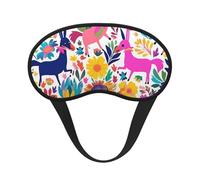 Schlafmaske mit mexikanischen Otomi-Tieren für Seitenschläfer, verdunkelnde Augenmaske für Damen und Herren, Nulldruck-Schlafmasken, weiche, atmungsaktive Augenabdeckung, bequeme Augenbinde