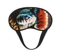 Schlafmaske mit niedlichem Alpaka-Lama-Druck, für Seitenschläfer, Cup-Form, Verdunkelung, Augenmaske, Schattierungen, Abdeckung für Damen und Herren