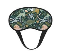 Schlafmaske mit niedlichem Dinosaurier-Druck, für Seitenschläfer, niedliche Verdunkelung, Augenmaske, Abdeckung für Zuhause oder Reisen