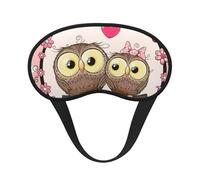 Schlafmaske mit niedlichem Eulen-Druck, Augen-Schlafmaske für Damen und Herren, für totale Dunkelheit, reduziert geschwollene Augenmaske