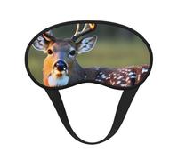 Schlafmaske mit niedlichem Hirschdruck, für Seitenschläfer, Cup-Form, Verdunkelung, Augenmaske, Schattierungen, Abdeckung für Damen und Herren