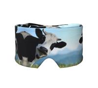 Schlafmaske mit niedlichem Kuhdruck, weiche, hautfreundliche Augenabdeckungen, lichtblockierende Schlafmaske für Reisen, Yoga, Nickerchen