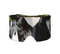 Schlafmaske mit niedlichem Kuhdruck, weiche, hautfreundliche Augenabdeckungen, lichtblockierende Schlafmaske für Reisen, Yoga, Nickerchen