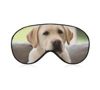 Schlafmaske mit niedlichem Labrador, weich, bequem, Augenmaske mit verstellbarem Riemen, Augenschutz, Augenschatten für Männer und Frauen, Arbeit, Reisen