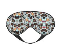 Schlafmaske mit niedlichem Mops, verstellbar, glatt, weich, Augenmaske, Schattierung, Augenbinde, Augenmaske für Ausruhen, Reisen