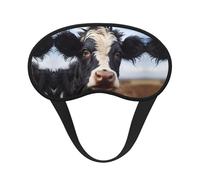 Schlafmaske mit niedlicher Kuh, vollständige Abdeckung, Schlafmaske, entspannend, stressfrei, Nachtaugenmaske