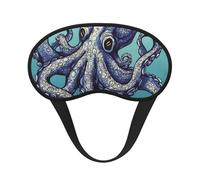 Schlafmaske mit Oktopus-Design für Seitenschläfer, verdunkelnde Augenmaske für Damen und Herren, Nulldruck-Schlafmasken, weich, atmungsaktiv, Augenabdeckung, bequeme Augenbinde, Lidschatten für
