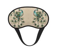 Schlafmaske mit Pfauen-Druck, Augen-Schlafmaske für Damen und Herren, für totale Dunkelheit, reduziert geschwollene Augenmaske