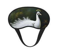 Schlafmaske mit Pfauenmotiv, für Damen und Herren, Augenmaske zum Schlafen, lichtblockierend, Schlafmaske mit elastischem Band, Augenbinde für Flugschläfer, weich, atmungsaktiv, Reiseaugenabdeckung