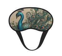 Schlafmaske mit Pfauenmuster, für Damen und Herren, weiche und bequeme Schlafmaske, Verdunkelung, Augenabdeckung für Reisen, Yoga, Nickerchen, Schichtarbeit