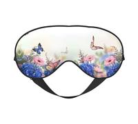 Schlafmaske mit Schmetterlings-Gänseblümchen, verstellbar, glatt, weich, Augenmaske, Schattierung, Augenbinde, Augenmaske für Ausruhen, Reisen