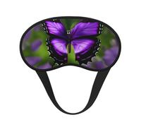 Schlafmaske mit Schmetterlingsdruck, für Seitenschläfer, Cup-Form, Verdunkelung, Augenmaske, Schattierungen, Abdeckung für Damen und Herren, Violett