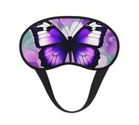 Schlafmaske mit Schmetterlingsdruck, für Seitenschläfer, Cup-Form, Verdunkelung, Augenmaske, Schattierungen, Abdeckung für Damen und Herren, Violett