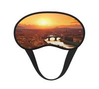Schlafmaske mit Sonnenuntergang-Blick, weich, bequem, Augenmaske mit verstellbarem Riemen, Verdunkelung, Augen-Schlafschutz, Abdeckung für Damen, Mädchen, Herren, Reisen, Yoga, Nickerchen